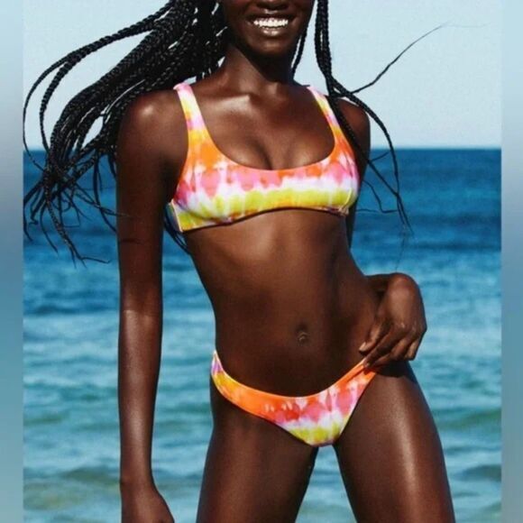 NEW Set! It’s now cool x free people tequila sunrise bikini, size S - Picture 1 of 16